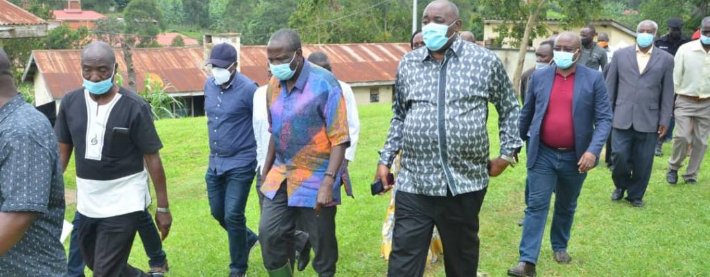 Hon. Matia Kasaija Minister for Finance visiting Kanungu District. Hon. Matia Kasaija